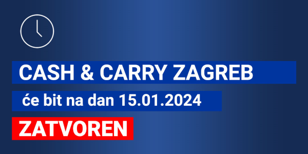 Alpeks gastro Zagreb će bit na dan 15.01.2024 zatvoren.