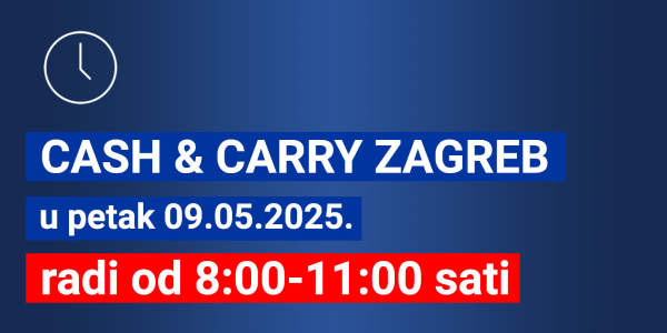 Alpeks gastro Zagreb u petak 09.05.2025. radimo od 8:00-11:00 sati.